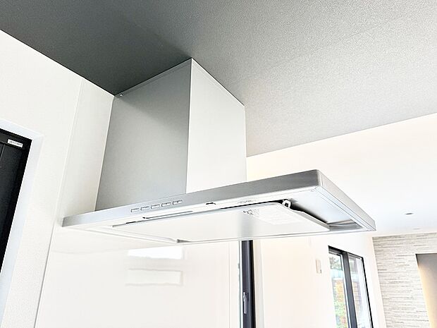 ■調理時の蒸気や匂いが換気扇に誘導され、効率的に排煙ができます。