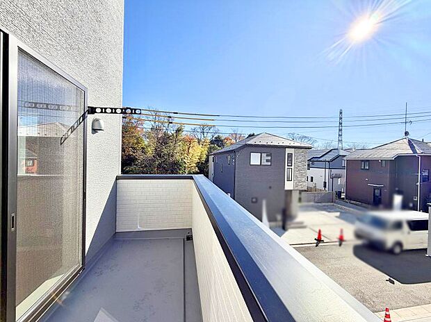 お洗濯物がよく乾く陽当たり良好のバルコニーです！