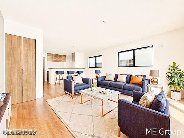 ■心落ち着く場所、ゆったり過ごせるリビング