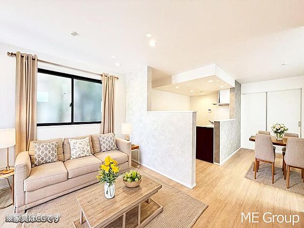 ■くつろぎと笑顔が集まる、心温まるリビング