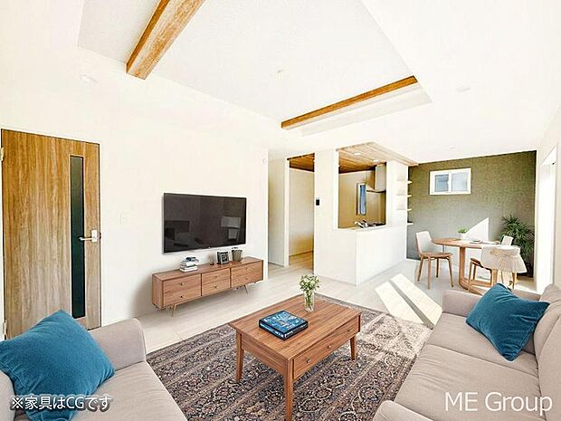 ■くつろぎと笑顔が集まる、心温まるリビング