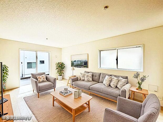 ■心落ち着く場所、ゆったり過ごせるリビング