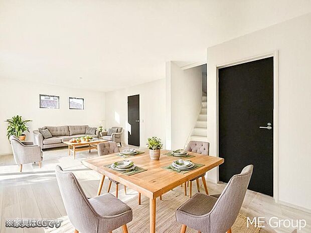 ■リビングイン階段を採用！コミュニケーションが取りやすいですね  