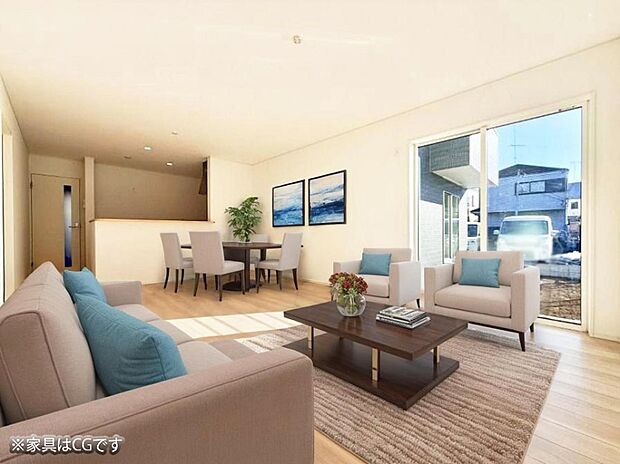 ■心落ち着く場所、ゆったり過ごせるリビング