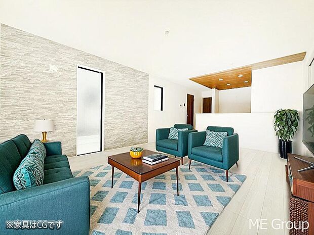 ■心落ち着く場所、ゆったり過ごせるリビング