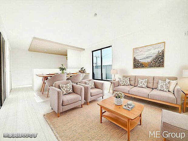 ■くつろぎと笑顔が集まる、心温まるリビング