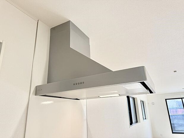 ■調理時の蒸気や匂いが換気扇に誘導され、効率的に排煙ができます。