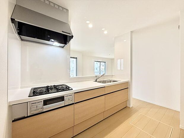 会話が深まる対面キッチン！家族との会話がはずみます  