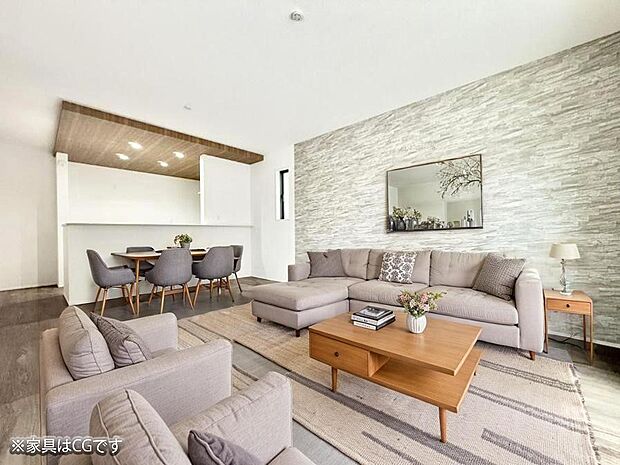 ■くつろぎと笑顔が集まる、心温まるリビング