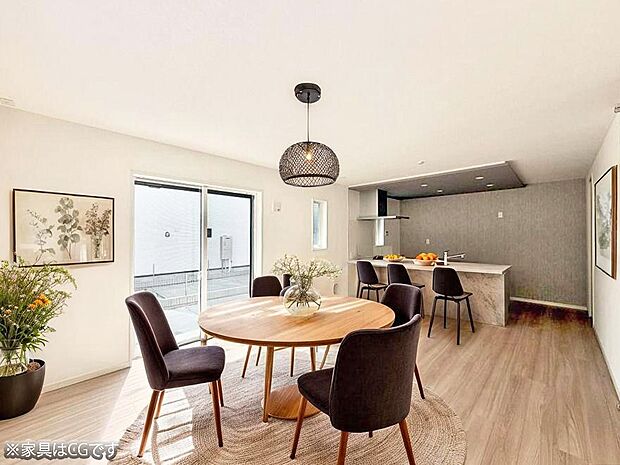 広々とした開放感あふれるリビングです