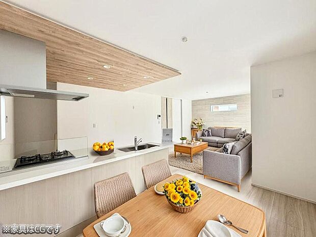 インテリアを考えるのが楽しみな広いリビングです!