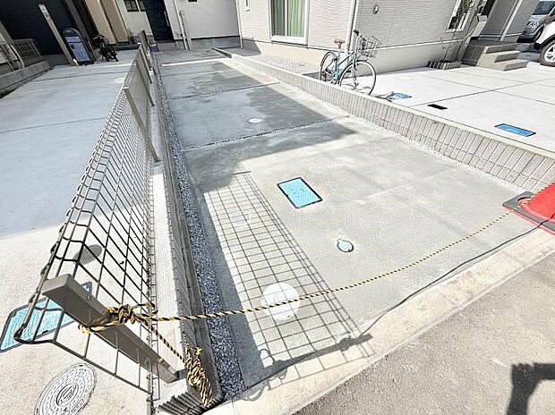 広い駐車場スペースが魅力的です