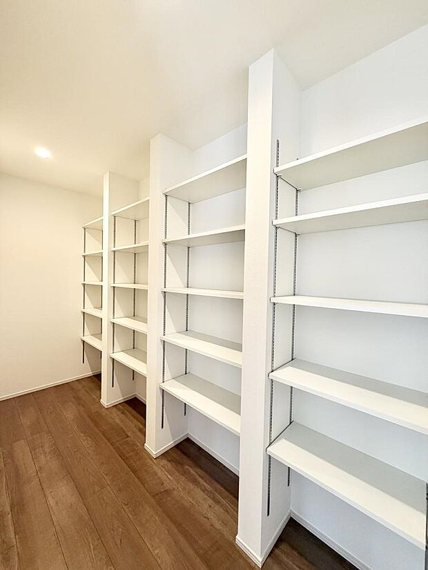 大容量のパントリーが助かります