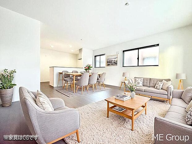 ■くつろぎと笑顔が集まる、心温まるリビング