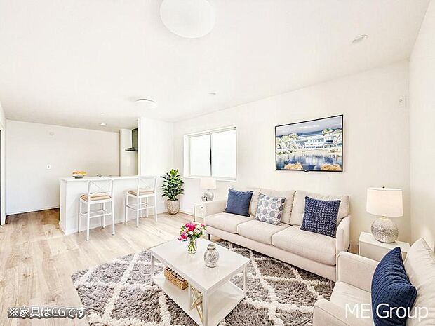 ■くつろぎと笑顔が集まる、心温まるリビング