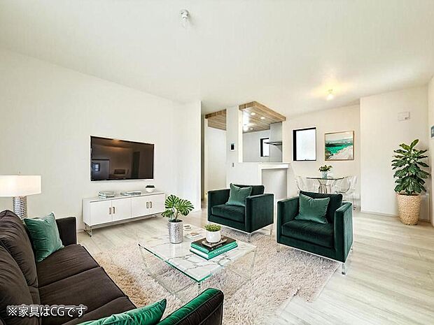 ■くつろぎと笑顔が集まる、心温まるリビング