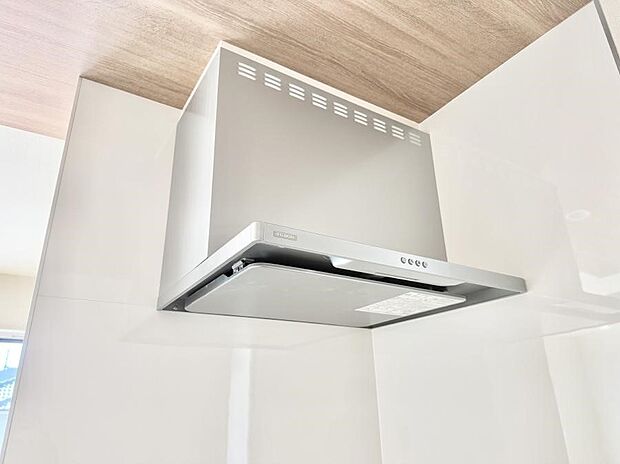 ■調理時の蒸気や匂いが換気扇に誘導され、効率的に排煙ができます。