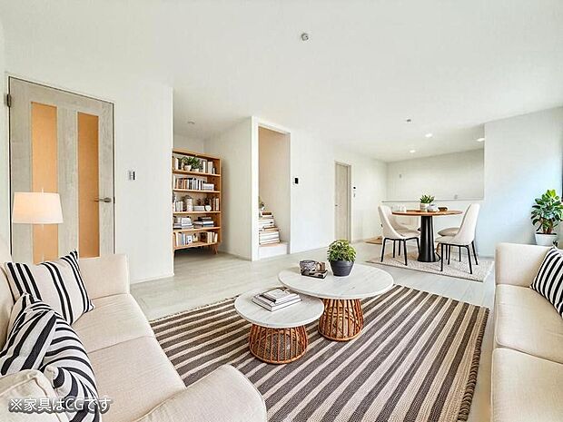 ■くつろぎと笑顔が集まる、心温まるリビング