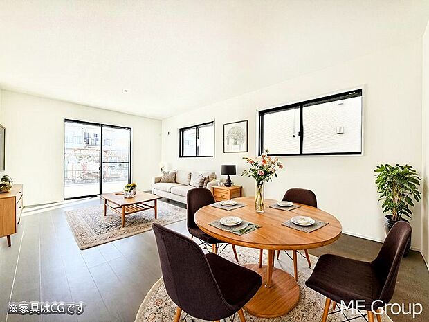 ■温もりを感じる、居心地のいいリビング