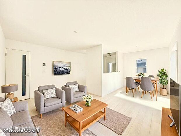 ■くつろぎと笑顔が集まる、心温まるリビング