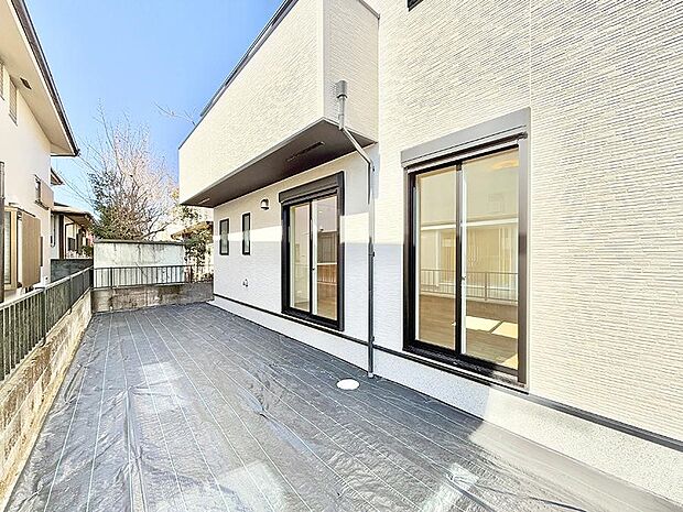 家族で楽しい時間を過ごせるお庭!