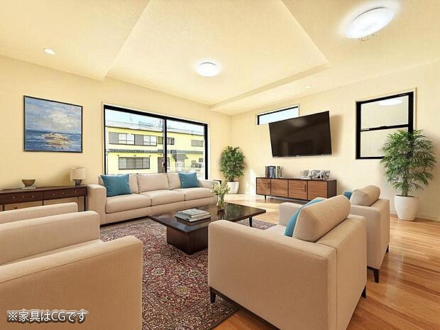 ■心落ち着く場所、ゆったり過ごせるリビング