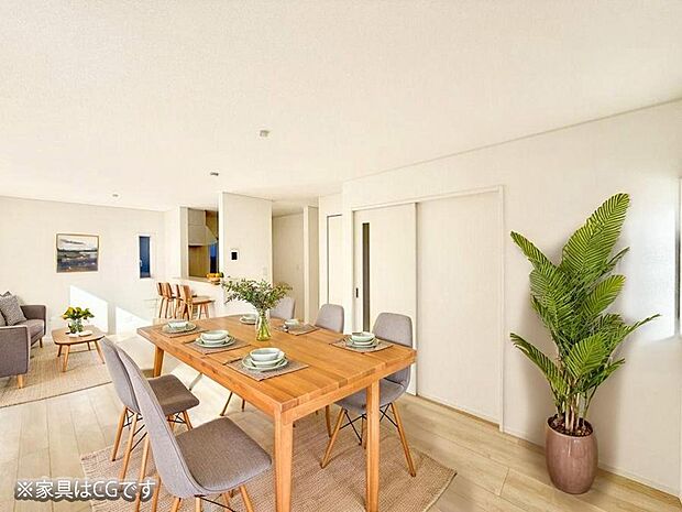 ■心落ち着く場所、ゆったり過ごせるリビング