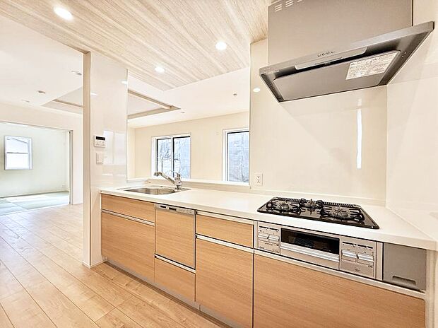 ■会話が深まる対面キッチン!家族との会話がはずみます