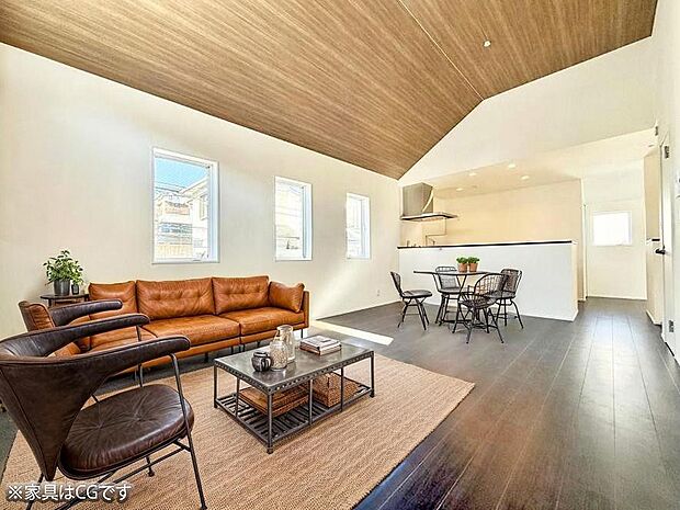 ■家具の配置がしやすく模様替えも楽しめる空間※家具はCGです