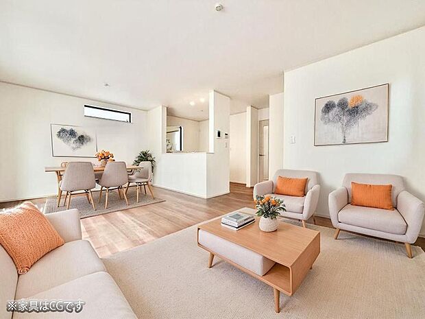 3号棟 ■心落ち着く場所、ゆったり過ごせるリビング