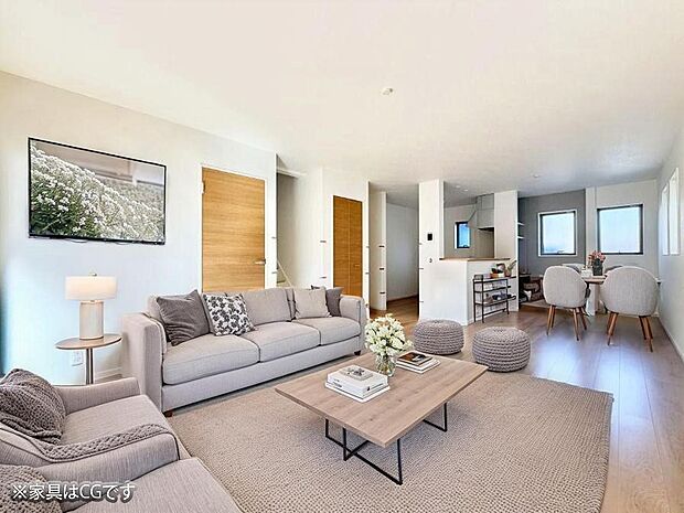 ■くつろぎと笑顔が集まる、心温まるリビング