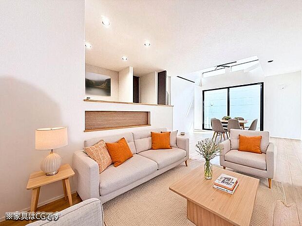 ■心落ち着く場所、ゆったり過ごせるリビング