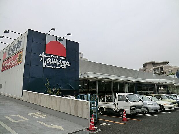 スーパー 450m たまや野庭店