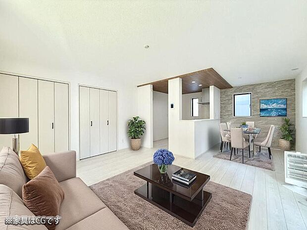 ■心落ち着く場所、ゆったり過ごせるリビング