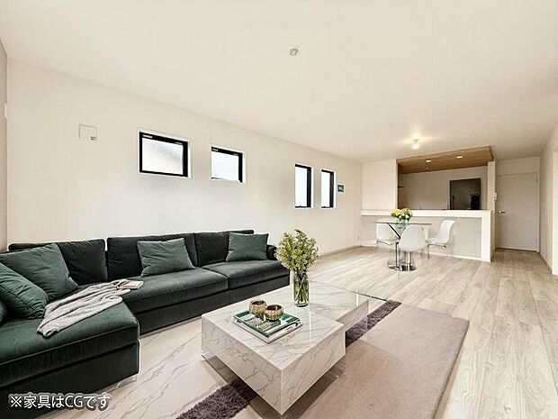 ■心落ち着く場所、ゆったり過ごせるリビング