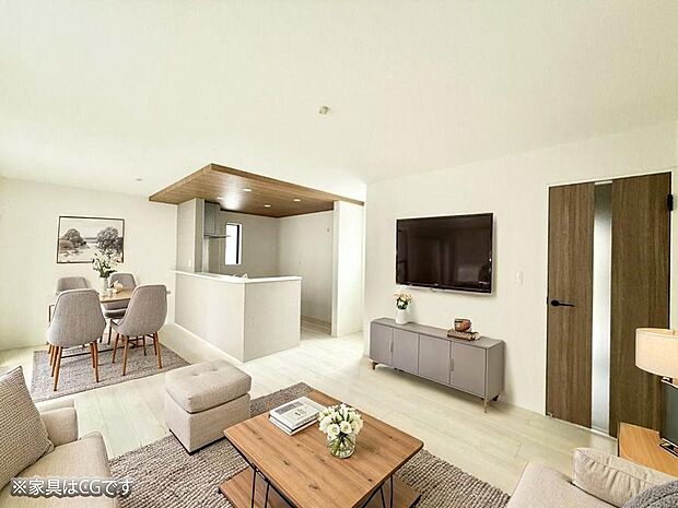 ■家族の時間を彩る、快適で癒される空間※家具はCGです