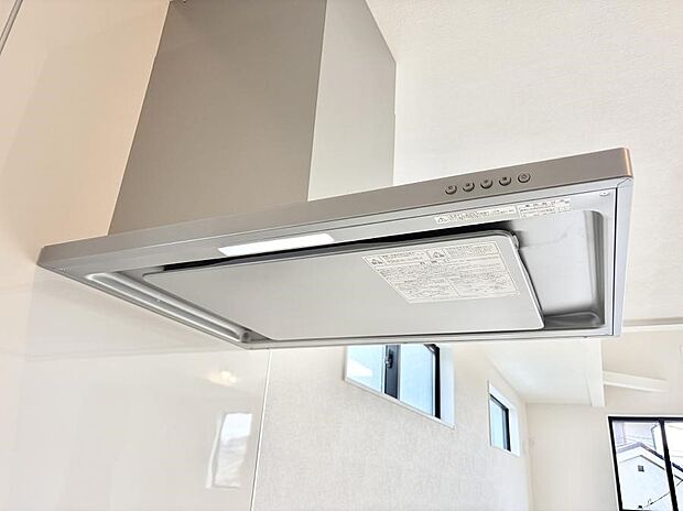 ■調理時の蒸気や匂いが換気扇に誘導され、効率的に排煙ができます。