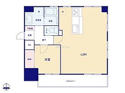 ライオンズマンション平塚錦町 1LDKの間取図画像