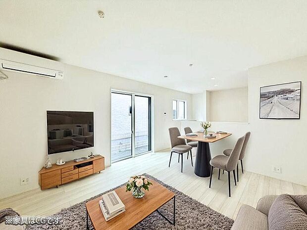 広々とした開放感あふれるリビングです