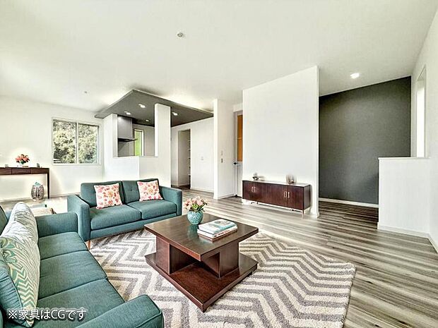 いつの間にか家族が集まっちゃうそんなリビングいいですよね