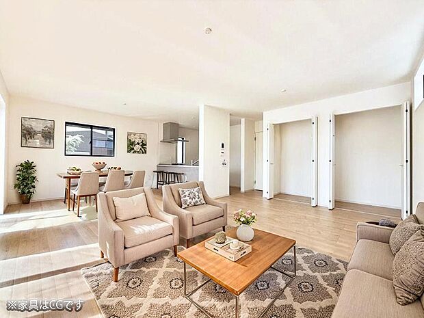 ■心落ち着く場所、ゆったり過ごせるリビング