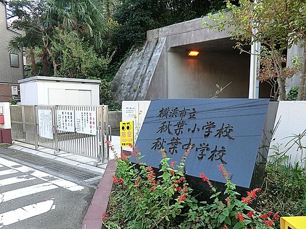 小学校 1211m 横浜市立秋葉小学校