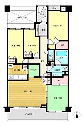 クレッセントグランコート 4LDKの間取図画像
