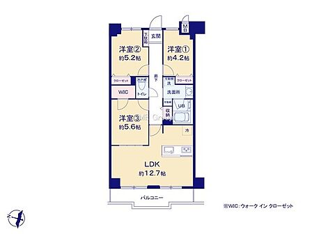 3LDK 間取り