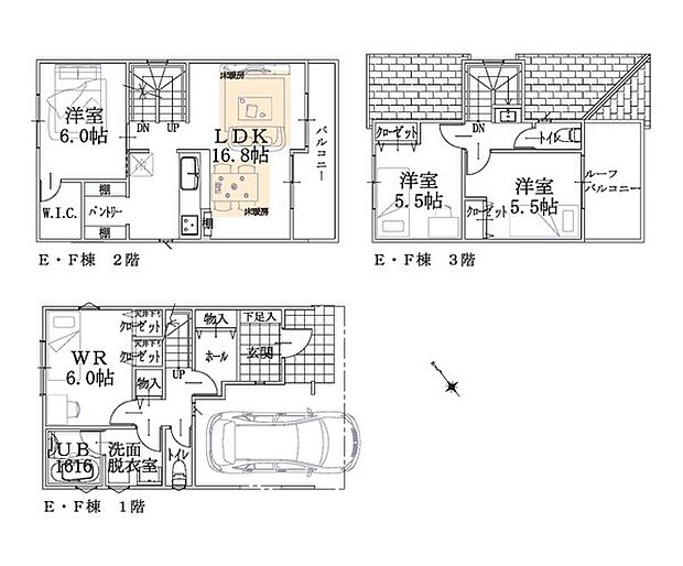 E号棟 D号棟