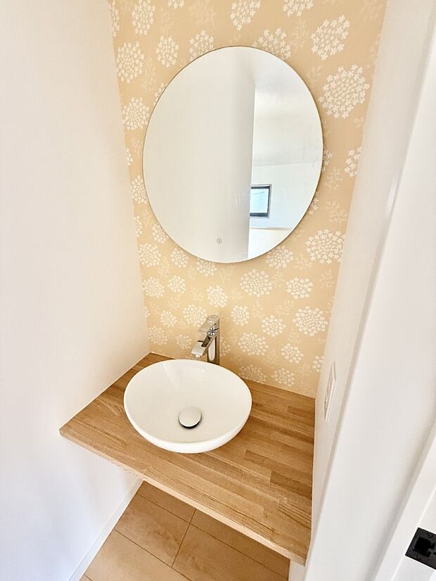 ■手洗いうがいができる洗面ボウルが2階にもあります!感染症予防に!