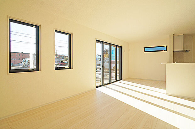 ■家族が自然と集まり、楽しい時間を過ごせるリビング