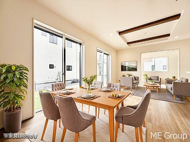 ■くつろぎと笑顔が集まる、心温まるリビング