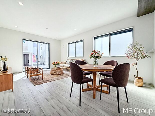 ■くつろぎと笑顔が集まる、心温まるリビング