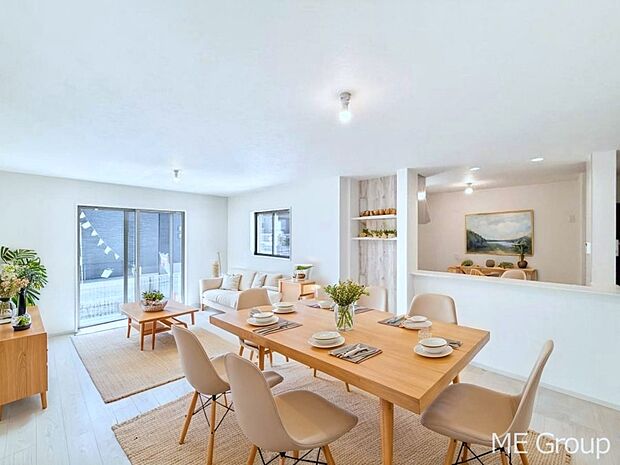 ■さりげないデザインが日常をセンスよく演出※家具はCGです